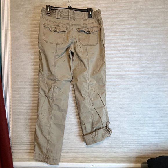 MAURICE CARGO PANTS TAN SIZE 7/8 - Picture 3 of 7